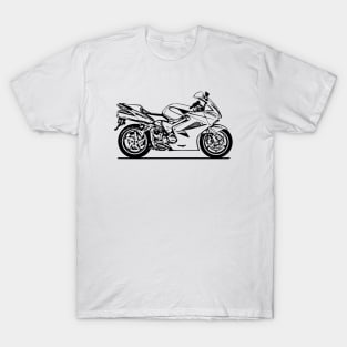 VFR800 Interceptor Motorcycle Sketch Art T-Shirt